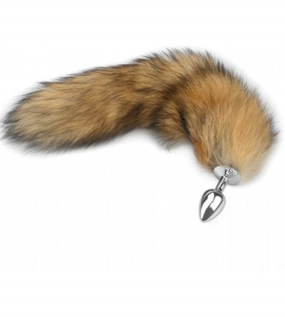 Anal Sex Toys Wild Fox Tail with Stainless Steel Anal Plug- Anal Tail Sex Toys- Butt Plug Anal Stimulator for Women Cospaly -...