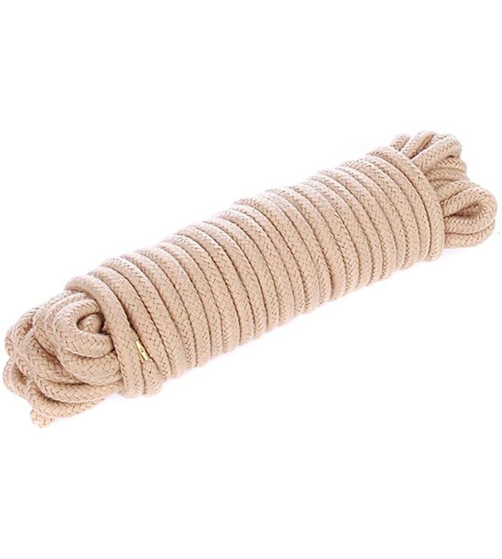 Restraints Role Playing Party Cotton Rope KB Bundle Super Soft Four Color Rope 10 Meters Toy - Hemp Yellow - CJ18WKHYDSO $12.17