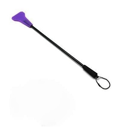 Paddles, Whips & Ticklers Silicone Riding Crop Horse Whip with Slapper Jump Bat - Purple - CF18GNY8H0L $21.79