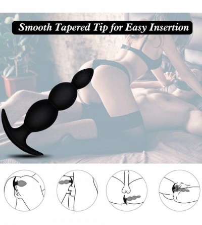 Anal Sex Toys Butt Plug Anal Plug Set for Anal Sex- Silicone Anal Plug Toy Kit Anal Beads for Comfortable Long-Term Wear 3 Sm...