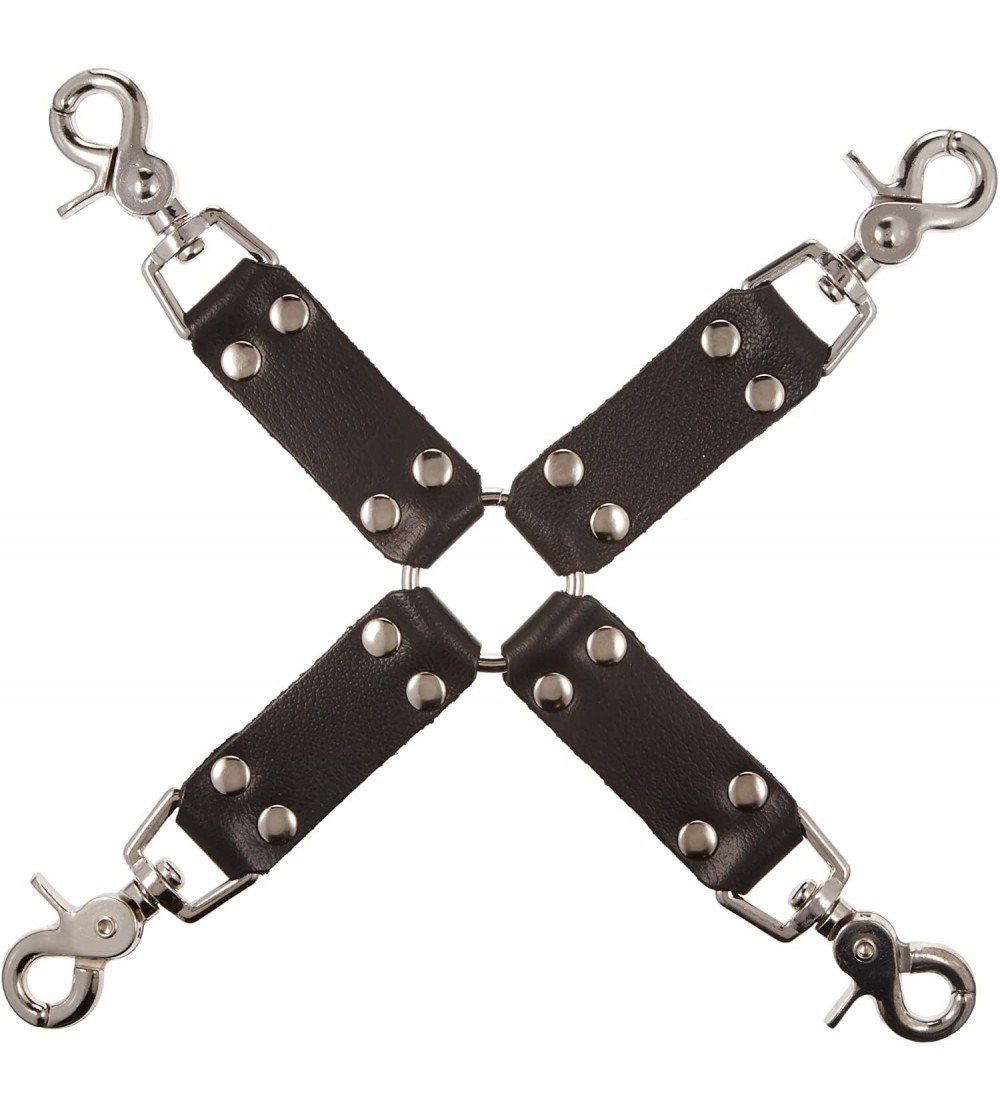 Restraints Bondage Basics Leather Hogtie- Black - Black - C1112E7XWSL $21.59