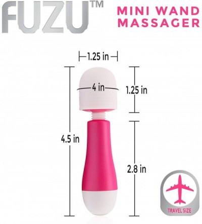 Vibrators FZ-MWR-19 Rechargeable & Travel Size Mini Wand- Pink - CF18Y85H7M9 $28.14