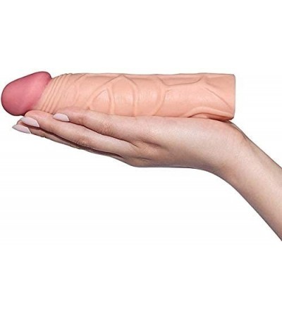 Pumps & Enlargers Massager Hollow Silicone Pěnis Extension Soft and Flexible for Mǎlè's Exercise Ccking Pěnis Sleeve Increase...