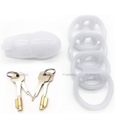 Chastity Devices 2Magiclockers Lightweight Premium Medical Grade Resin Chastity Device Male Briefs with Discreet Packing (Whi...