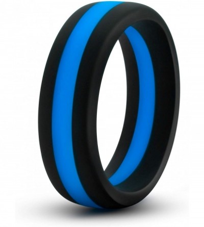 Penis Rings Performance Go Pro Silicone Cock Ring- Soft- Stretchy- Sex Toy for Men- Sex Toy for Couples - Black/Blue/Black - ...