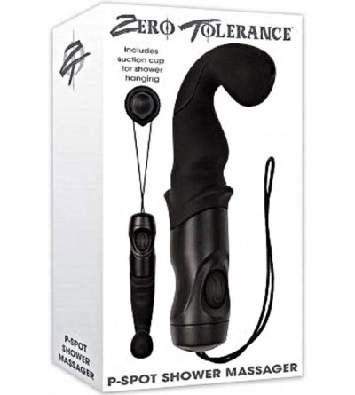 Anal Sex Toys Prostate-P-Spot Shower Massager with 10 Powerful Vibrations and Functions- Black - CS18GG6UA6I $17.57