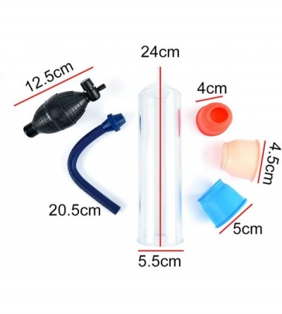 Pumps & Enlargers ED Traing Pump Peňis Pump with 3 Pcs Silicone Rings for Choice- Pênīle Pump for Men Muscle Exercise Tools -...