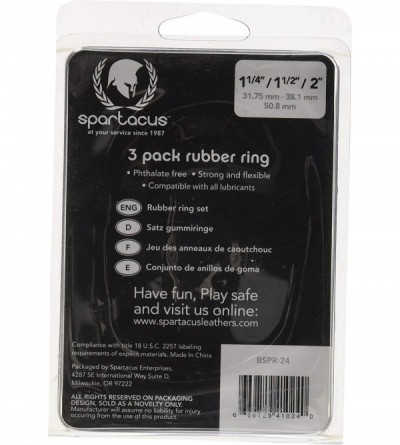 Penis Rings Rubber Cock Ring- 3-Pack (Multi Color Pack) - Blue - CW113KWXAR1 $10.30