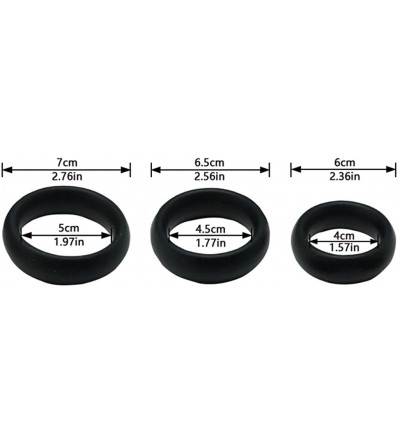 Penis Rings Beauty Molly Superior Silicon Clock Ring Set Rings for Men- 3 Rings - CY197QRDRUA $7.44