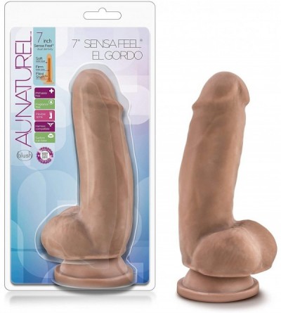 Vibrators 7.5" Realistic Sensa Feel Dual Density Dildo - Cock and Balls Dong - Suction Cup Harness Compatible - Sex Toy for W...