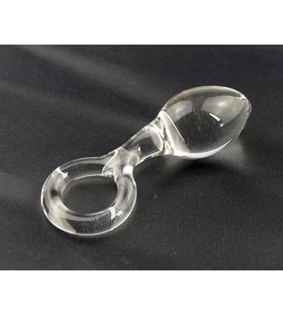 Anal Sex Toys Pyrex Crystal Glass Anal Butt Plug Beads with Hand Ring sex toys(1pc) - C5189IHHHGC $31.55