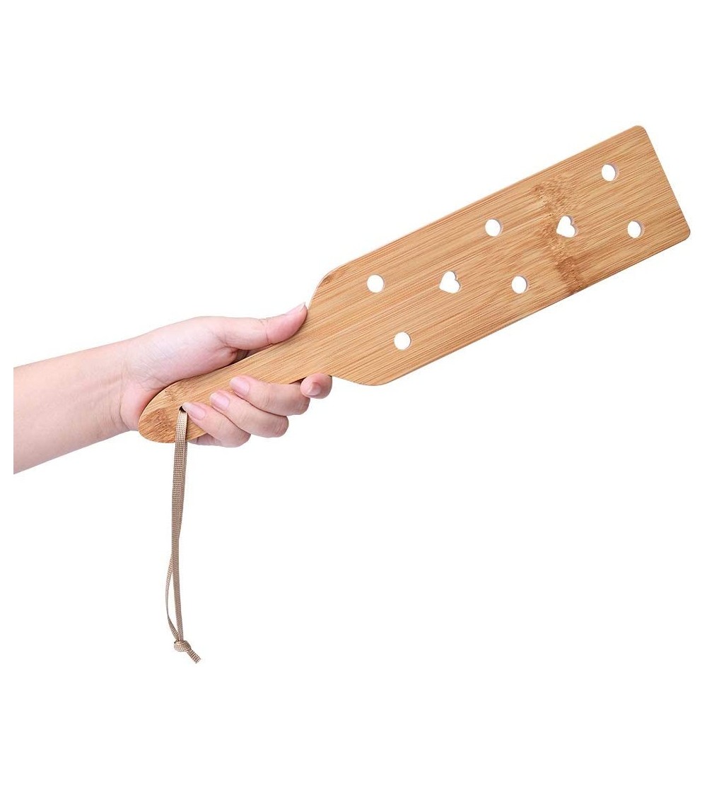 Paddles, Whips & Ticklers Bamboo Spanking Paddle for Sex Play- 13.4inch Lightweight and Super Durable with Smooth Finish Wood...