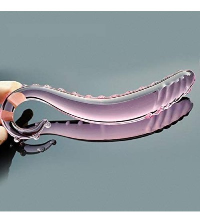 Anal Sex Toys Pink Pyrex Glass Dildo Artificial Penis Crystal Fake Anal Plug Prostate Massager Masturbate Sex Toy for Adult G...