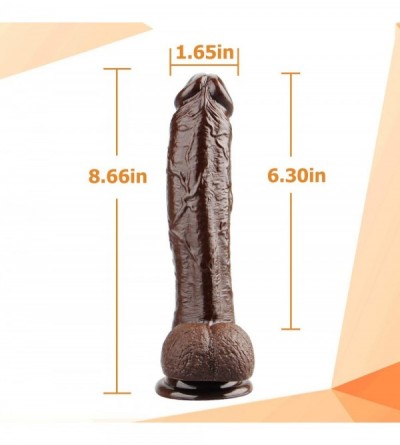 Dildos Realistic Dildo with Strong Suction Cup Base for Hands-Free Play- Extremely Soft Adult Toy- Medium Size Dildo Adult Se...