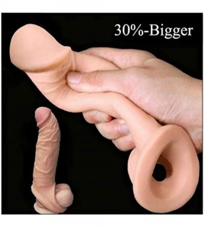 Pumps & Enlargers Male Sleeve Ring for Men Couple Waterproof Soft Large Flesh-Privacy Packaging - CT19073ZT9A $11.29