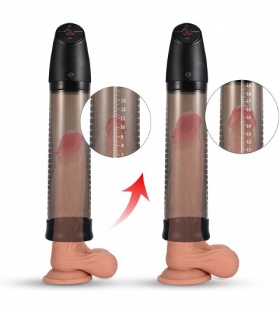 Pumps & Enlargers Penis Vacuum Pump with Male Masturbation Sleeve-2 in 1 Male Rechargeable Automatic Enlargement Training Dev...