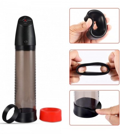 Pumps & Enlargers Penis Vacuum Pump with Male Masturbation Sleeve-2 in 1 Male Rechargeable Automatic Enlargement Training Dev...