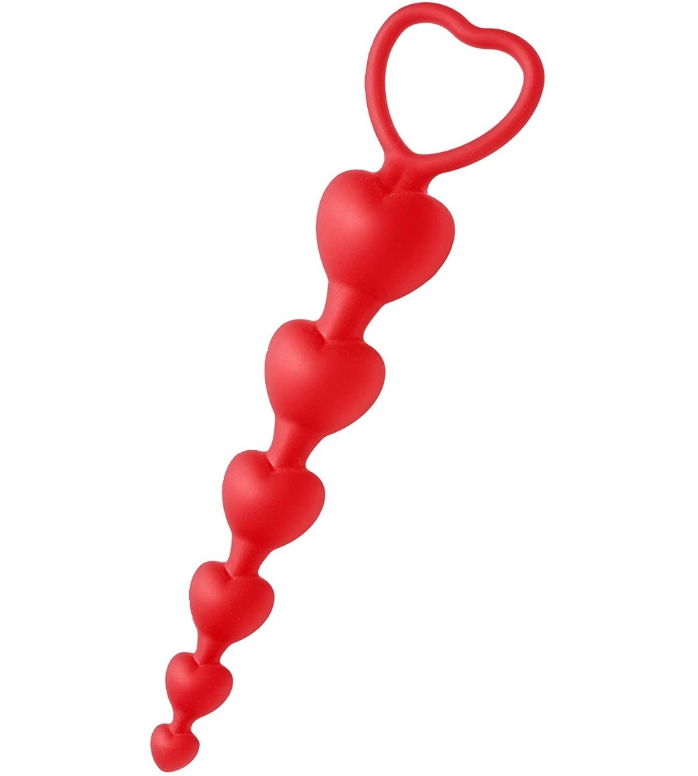 Anal Sex Toys Sweet Heart Silicone Anal Beads - C211TWY21U9 $11.34