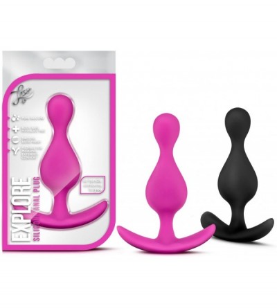 Anal Sex Toys Soft Flexible Platinum Silicone Butt Plug - Anal Buttplug - Sex Toy for Women - Sex Toy for Men (Fuchsia) - Fuc...