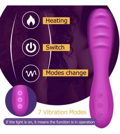 Vibrators Mini G-spot Vibrator- Clitoral Stimulator with Heating Function Small G Spot Dildo Vibrator for Women Pleasure- Fon...