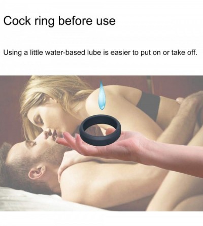 Penis Rings Cock Rings Silicone Penis Rings Couple Sex Toys Increase Ejaculation Time Better Sex 6 Different Sizes - CS193MZN...