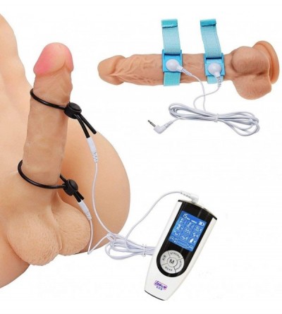 Penis Rings Estim Sex Set- 9 Modes Electro Shock Anal Plug Dildo & Cock Ring/Testicle Ring & Urethral Dilators for Electric S...