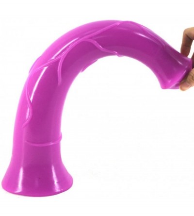 Dildos Super Big Size Horse Dildo- 16.2Inch Long Suction Cup Animal Penise Sex Toys- Women Masturbation Couple Flirt (Purple)...