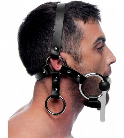 Gags & Muzzles Steed Silicone Bit and Bridle Head Harness - C1186MZ5TMG $53.87