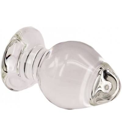 Anal Sex Toys Rock The Hell Huge Glass Butt Plug-G-spot Crystal Anal Plug Bum Plug Pleasure Wand Anal Trainer Sex Toy (Large)...