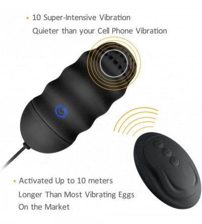 Vibrators Remote Love Egg - 10 Strong Vibrations Wireless Remote Massager - 10 Standby Mode-Silicone-Waterproof & Rechargeabl...