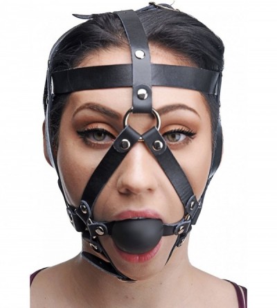 Gags & Muzzles Leather Head Harness with Ball Gag - CH1298VLTZ3 $18.57