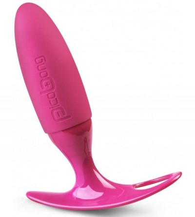 Anal Sex Toys Tano 2 Premium-Grade Silicone Vibrating Butt Plug- Cerise - CC12BTXPM47 $91.57