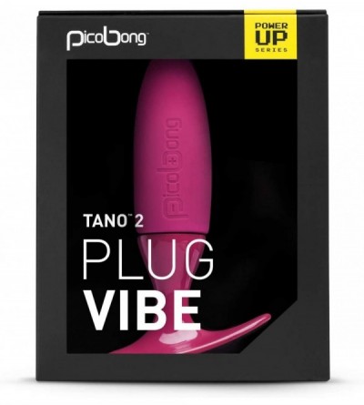 Anal Sex Toys Tano 2 Premium-Grade Silicone Vibrating Butt Plug- Cerise - CC12BTXPM47 $42.73