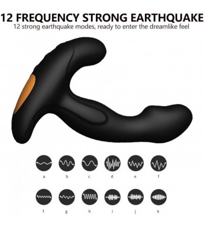 Vibrators Rotating Anal Vibrator- Silicone Prostate Massager with 12 Modes of Stimulation P spot Butt Plug- G-spot Butterfly ...