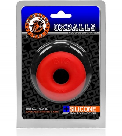 Penis Rings Big Ox Cockring - Red - Red - CX18GKWNMHD $12.41