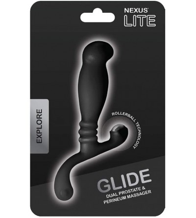 Anal Sex Toys Glide Medium Prostate & Perineum Massager Black - C5116WK5CZR $19.31