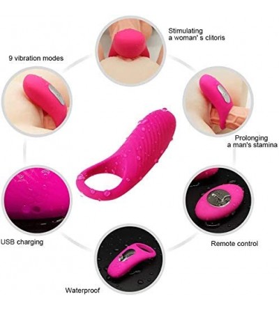 Penis Rings Cọck Ring Rechargable Dick Vibrating Shake Rooster Couple Set Stimulator Skin-Friendly Medical Silicone Penis T-S...
