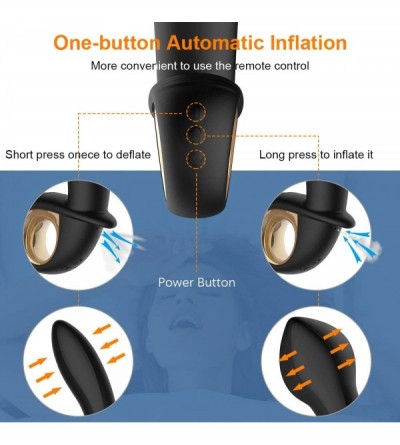 Vibrators G-spot Anal Vibrator Automatic Inflatable Prostate Massager - Rechargeable Vibrating Butt Plug Vagina Anus Expansio...
