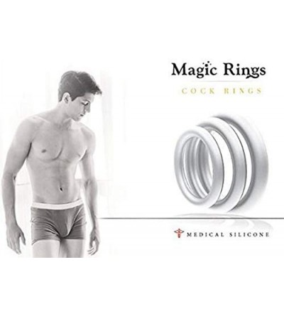 Penis Rings Penis Rings for Men - Silicone Cock Ring Set - Male Erection Rings - Sex Enhancer Ring for Longer Orgasm - Clear ...