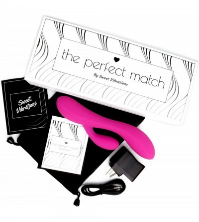 Vibrators The Perfect Match - Flexible Rabbit Vibrator Sex Toy with 10 Powerful Settings for Women & Couples- Waterproof- Rec...