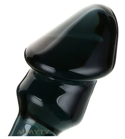 Dildos 5.1" Phallic Glass Dildo Glass Massager Crystal Penis Anal Butt Plug - CB11N8U7MKR $10.50