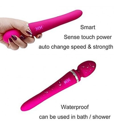 Vibrators Cordless Wand Massager Rechargeable with 10 Speed- Handheld Body Massage Waterproof- Suitable for Back Shoulder Mus...