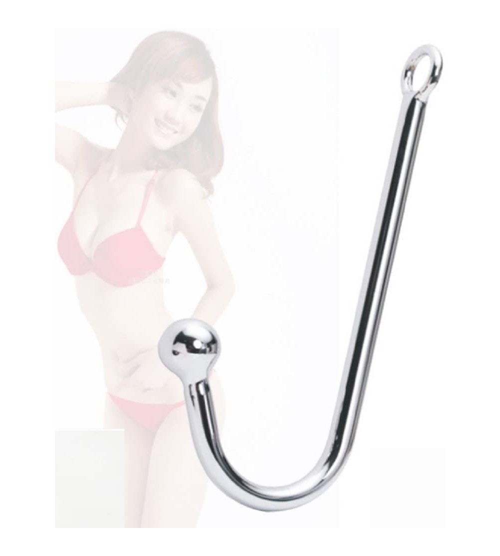 Anal Sex Toys Bondage Stainless Steel Anal Rope Hook with Flirt Solid Anal Ball for Sex Couple Games - C212HI6IRTB $11.41
