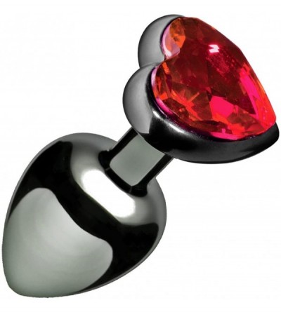 Dildos Scarlet Heart Shaped Jewel Butt Plug - CF124I4B2PR $17.89