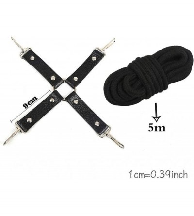 Restraints Adjustable Bondage Set for Couple Bedroom Special Sxx Toys (Color Black) - Black - CI19HH3X72D $32.97