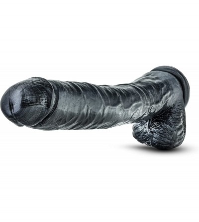Dildos Jet 14" Extra Long Thick Huge Realistic Veiny Dildo Suction Cup Harness Cup Sex Toy - Black - C31857O7KUG $28.08