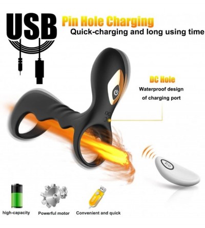 Penis Rings Personal Longer Lasting Rooster C?ckríng Electric Men Pennis Ring with Mini Bullet for Couples Play Lubricant for...