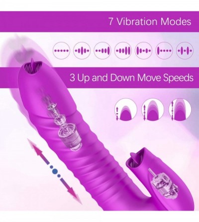 Vibrators G Spot Vibrator Vibrating Dildo - Adult Sex Toys with 2 Tongues for Clitoris Stimulation- Personal Bullet Vibrator ...