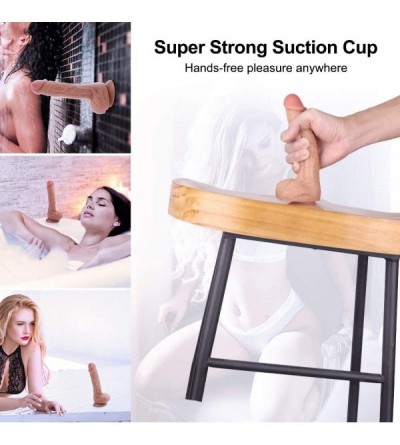 Dildos Realistic Dildo for Beginner- Lifelike Penis Adult Sex Toy with Strong Suction Cup for Hands-Free Play- Flexible Cock ...