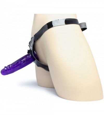 Dildos Pleasure Strap On Dildo with harness - 6.5 inches - Jelly - Color (Dark) - C511H0DFAZ1 $14.81